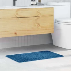 vidaXL Antislip Badmat Blauw 50 x 80 cm PP