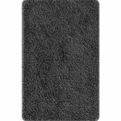 vidaXL Antislip Badmat Donkergrijs 50 x 80 cm PP