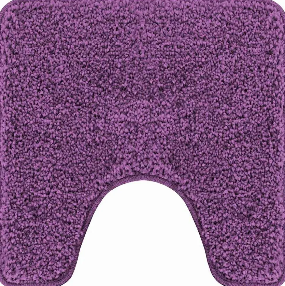 vidaXL Antislip Badmat met Toilet Cut Paars 50 x 50 cm PP