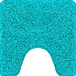 vidaXL Antislip Badmat met Toilet Cut Turquoise 50 x 50 cm PP