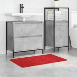 vidaXL Antislip Badmat Rood 50 x 80 cm PP