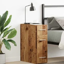 vidaXL Apothekerskast Oud hout 20 x 45,5 x 60 cm Bewerkt hout