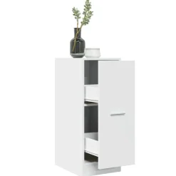 vidaXL Apothekerskast Wit 30x41x77,5 cm Bewerkt Hout