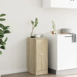 vidaXL Apothekerskast 30x41x77,5 cm bewerkt hout sonoma eikenkleurig