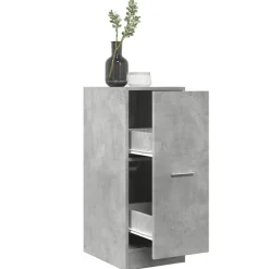 vidaXL Apothekerskast 30x41x77,5 cm bewerkt hout betongrijs