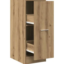 vidaXL Apothekerskast 30x41x77,5 cm bewerkt hout artisanaal eikenkleur
