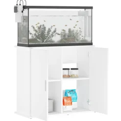 vidaXL Aquariumstandaard 81x36x73 cm bewerkt hout wit