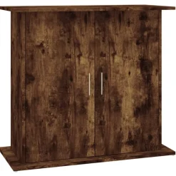 vidaXL Aquariumstandaard 81x36x73 cm bewerkt hout gerookt eikenkleurig