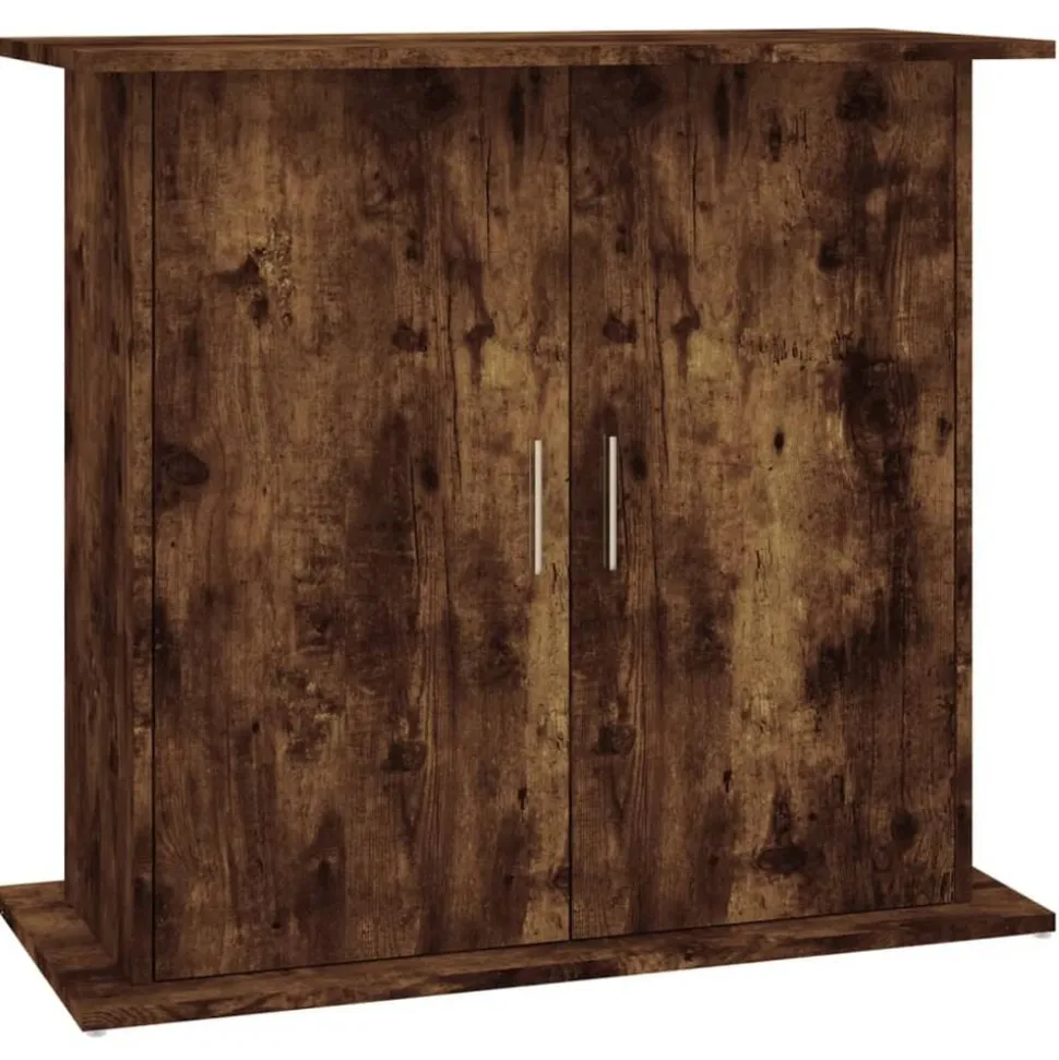 vidaXL Aquariumstandaard 81x36x73 cm bewerkt hout gerookt eikenkleurig