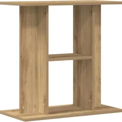 vidaXL Aquariumstandaard 60x30x60cm bewerkt hout artisanaal eikenkleur