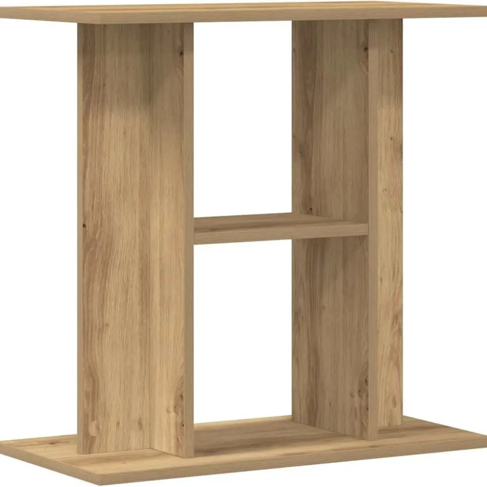 vidaXL Aquariumstandaard 60x30x60cm bewerkt hout artisanaal eikenkleur