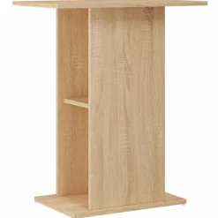 vidaXL Aquariumstandaard Sonoma Eiken 60,5x36x72,5 cm Bewerkt Hout