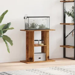 vidaXL Aquariumstandaard Oud Hout 60x30x60 cm Bewerkt Hout