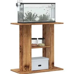 vidaXL Aquariumstandaard Oud Hout 60x30x60 cm Bewerkt Hout