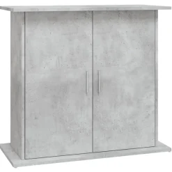 vidaXL Aquariumstandaard Betongrijs 81x36x73 cm Bewerkt hout