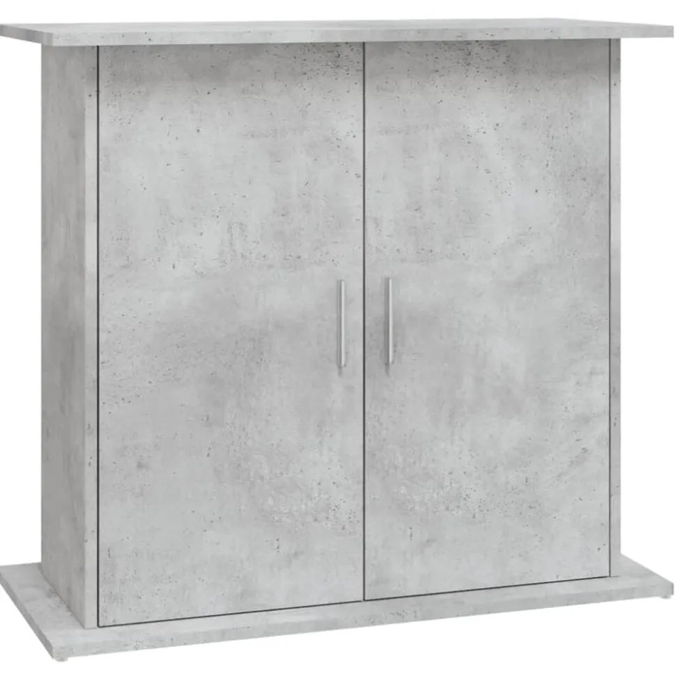 vidaXL Aquariumstandaard Betongrijs 81x36x73 cm Bewerkt hout