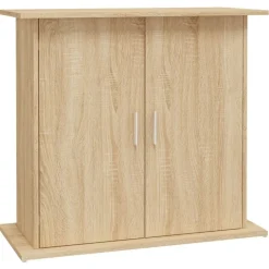 vidaXL Aquariumstandaard Sonoma Eiken 81x36x73 cm Bewerkt Hout