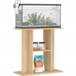 vidaXL Aquariumstandaard 60x30x60 cm bewerkt hout sonoma eikenkleurig
