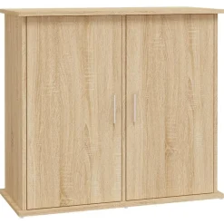 vidaXL Aquariumstandaard Sonoma Eiken 81x36x73 cm Bewerkt Hout