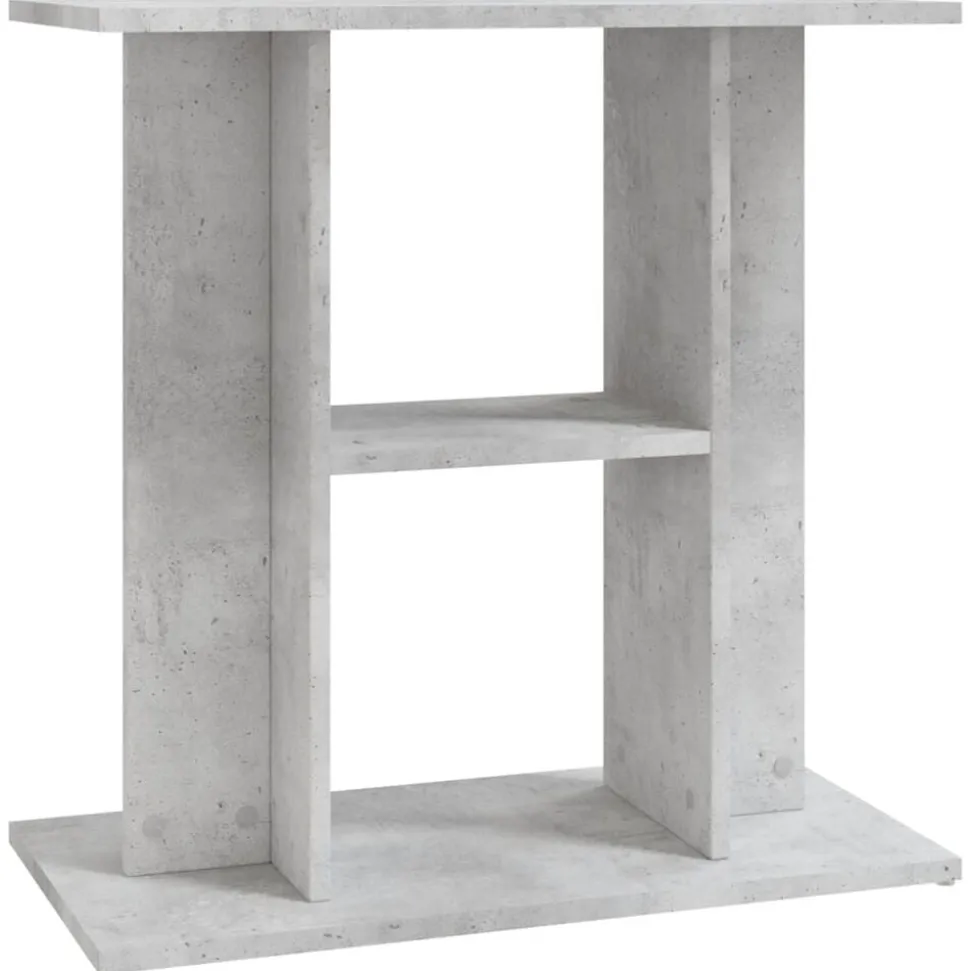vidaXL Aquariumstandaard Betongrijs 60x30x60 cm Bewerkt hout