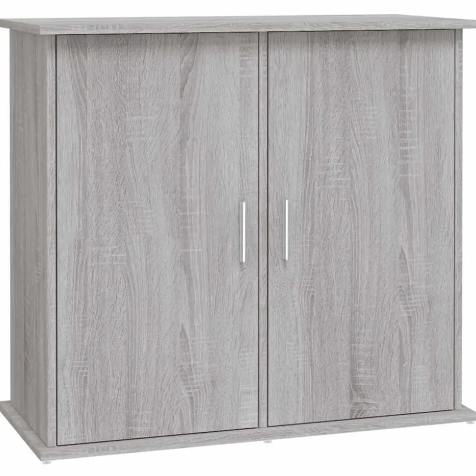 vidaXL Aquariumstandaard 81x36x73 cm bewerkt hout grijs sonoma eiken