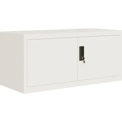 vidaXL Archiefkast 90x40x40 cm staal wit