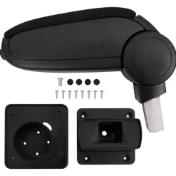 vidaXL Armsteun 13x31,5x(29-51) cm ABS zwart