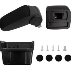 vidaXL Armsteun 15x31x(28-44) cm ABS zwart