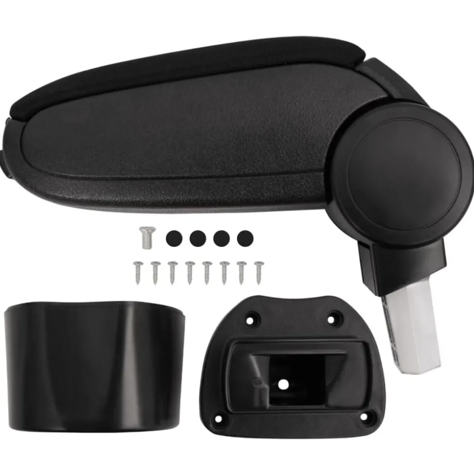 vidaXL Armsteun 14,5x31,5x(30-48) cm ABS zwart