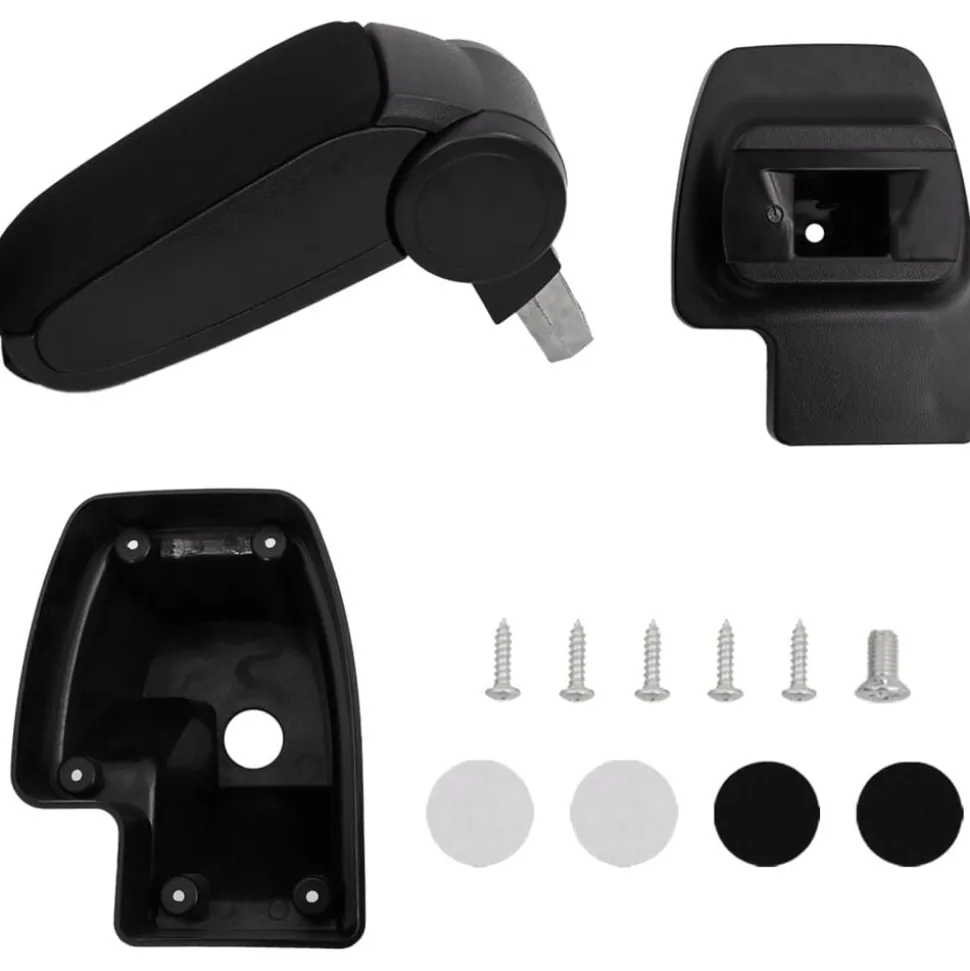 vidaXL Armsteun 15x35x(33-49,5) cm ABS zwart