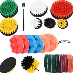 vidaXL Auto Borstelset Multikleur poly rattan