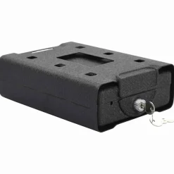 vidaXL Auto Safe met slot Zwart 22 x 16 x 7 cm Staal