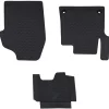 vidaXL Autobodemmat 3 pcs Zwart Rubber