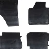 vidaXL Autobodemmat 4 pcs Zwart Rubber