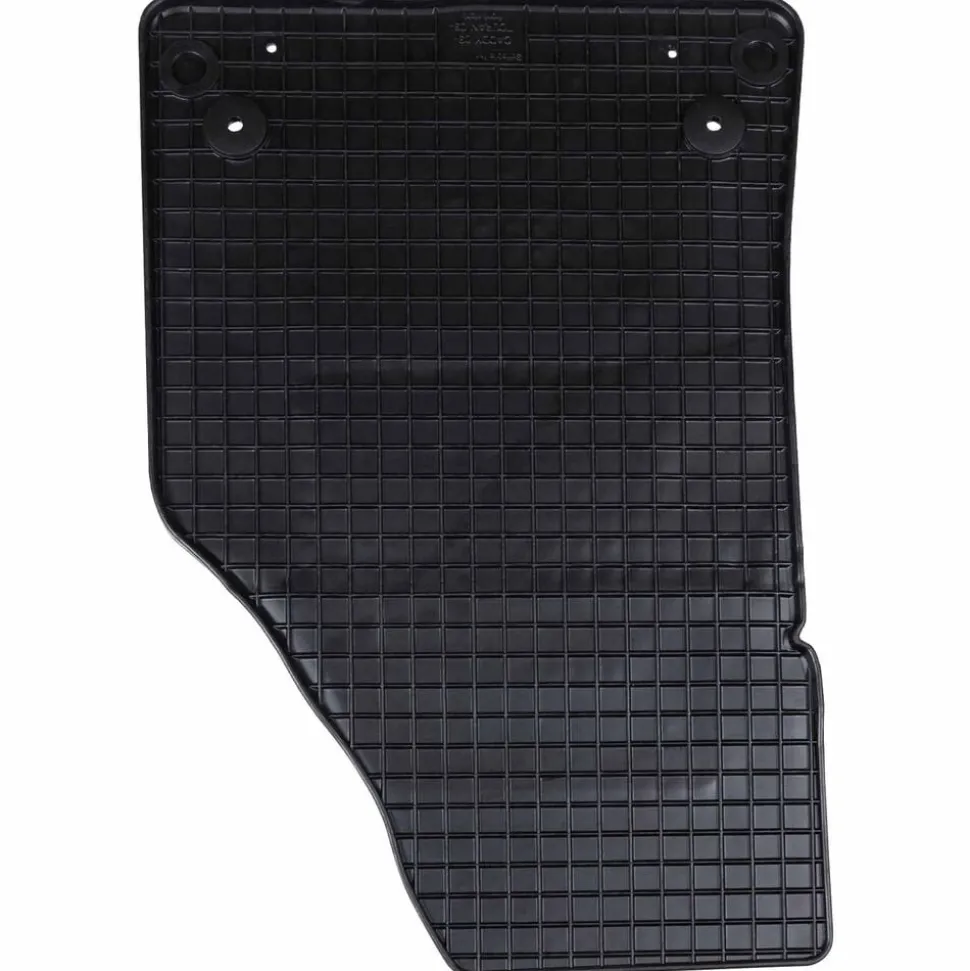 vidaXL Autobodemmat 4 pcs Zwart Rubber