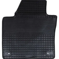 vidaXL Autobodemmat 4 pcs Zwart Rubber