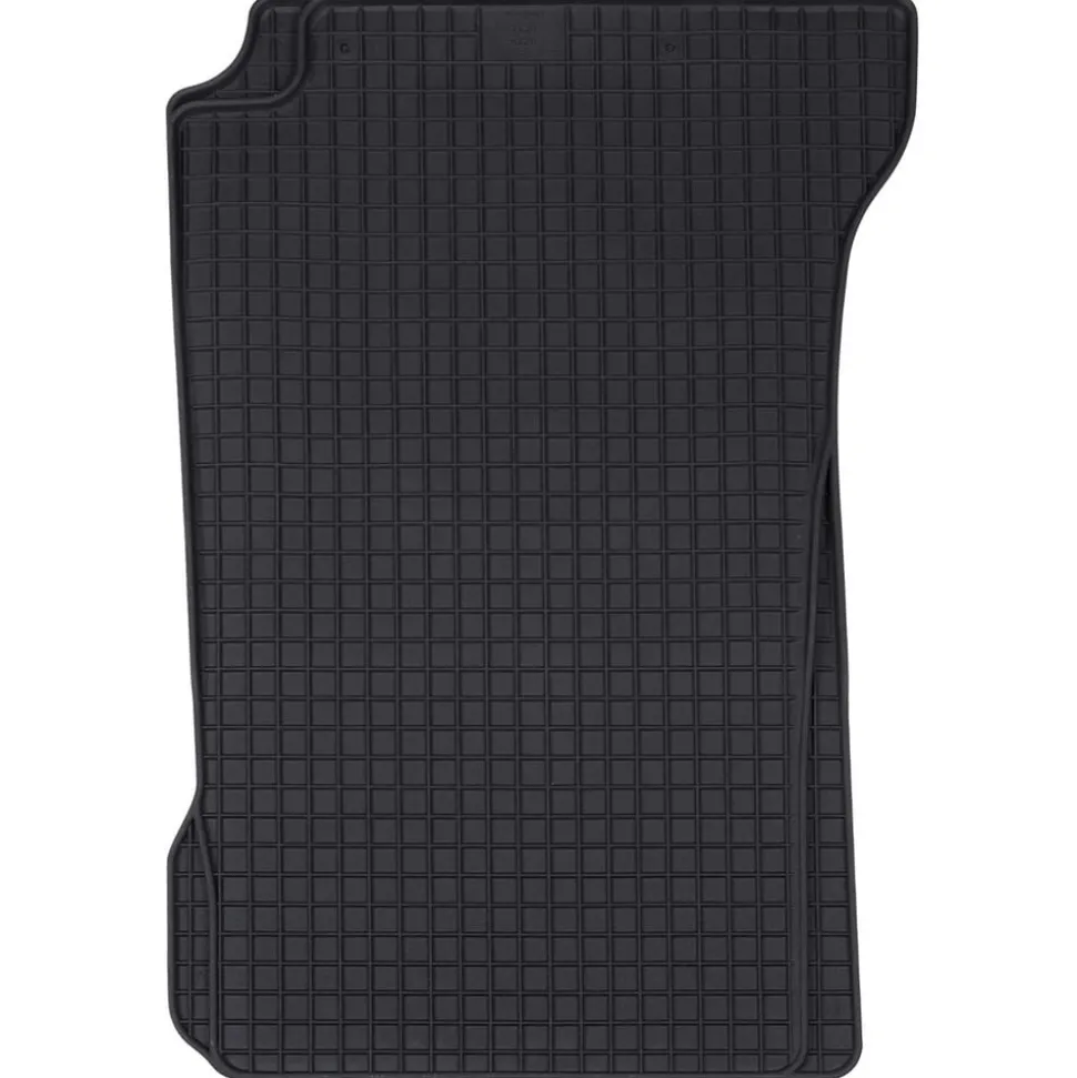 vidaXL Autobodemmat 4 pcs Zwart Rubber