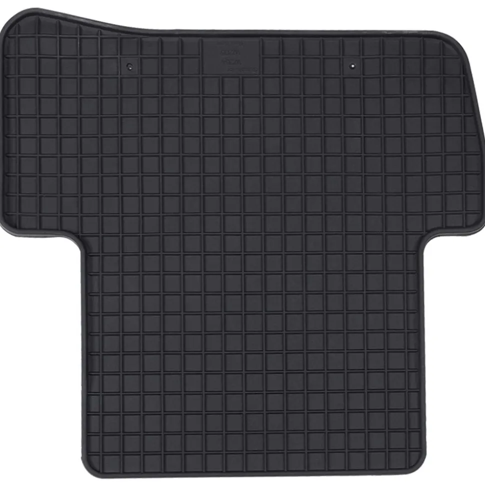 vidaXL Autobodemmat 4 pcs Zwart Rubber
