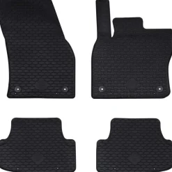 vidaXL Autobodemmat 4 pcs Zwart geschikt voor zitplaats ATECA 2016-