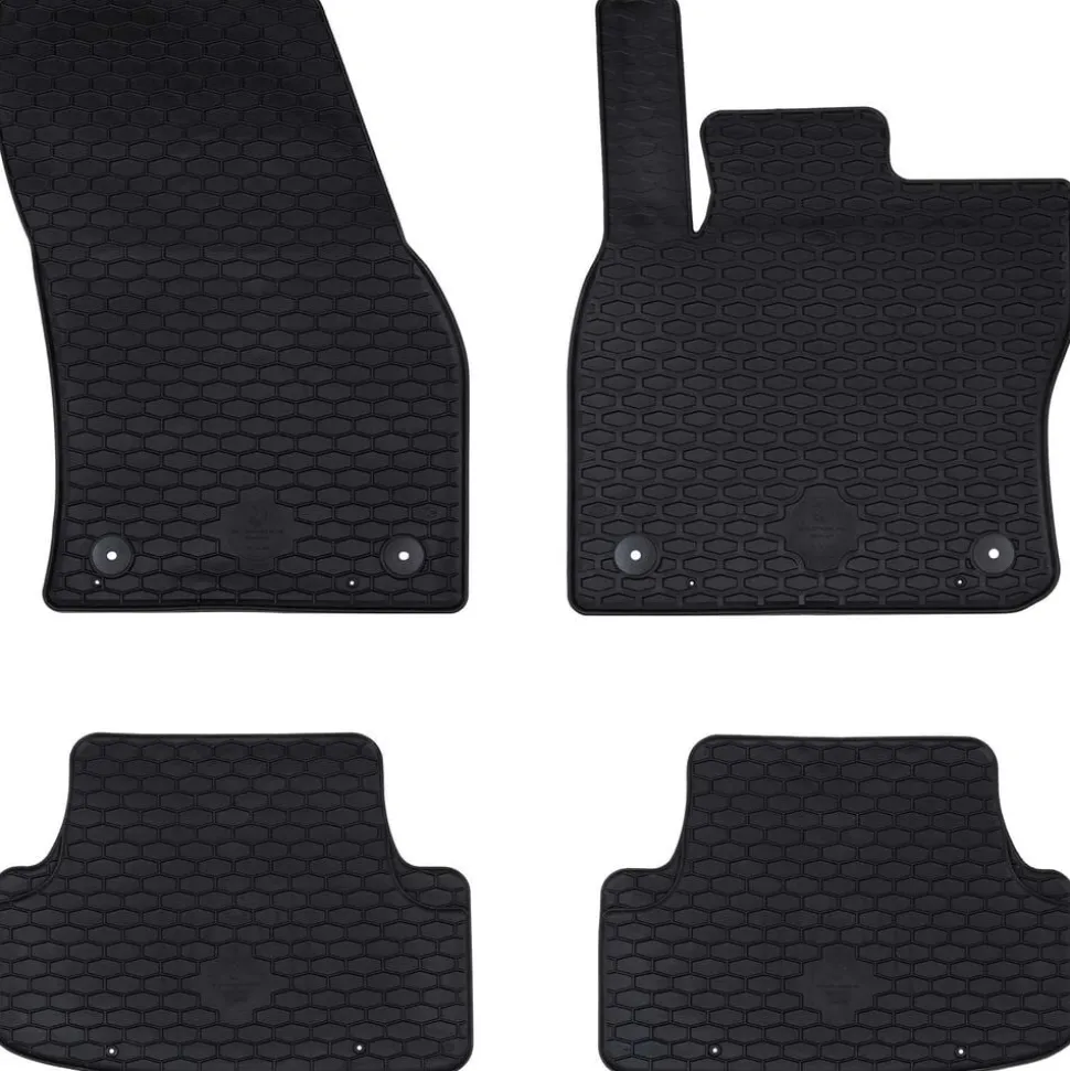 vidaXL Autobodemmat 4 pcs Zwart geschikt voor zitplaats ATECA 2016-