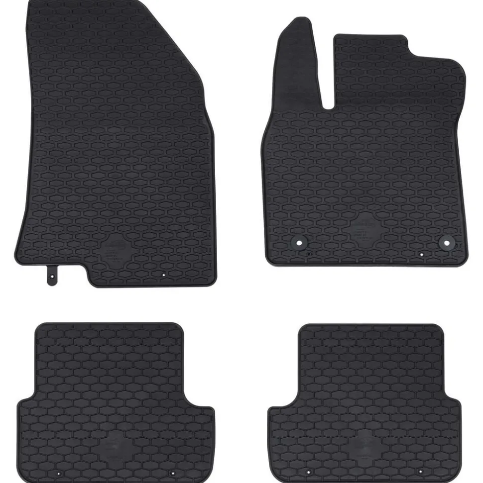 vidaXL Autobodemmat 4 pcs Zwart geschikt voor SANDERO 2020- Rubber