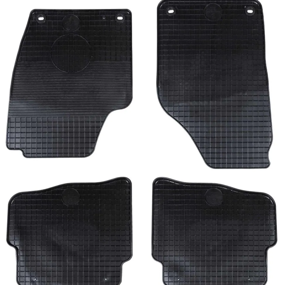 vidaXL Autobodemmat 4 pcs Zwart geschikt voor VW POLO 2001-2009 NS