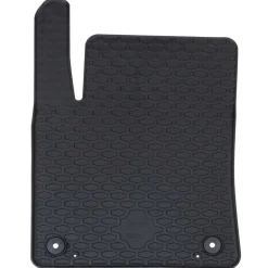 vidaXL Autobodemmat 4 pcs Zwart Rubber