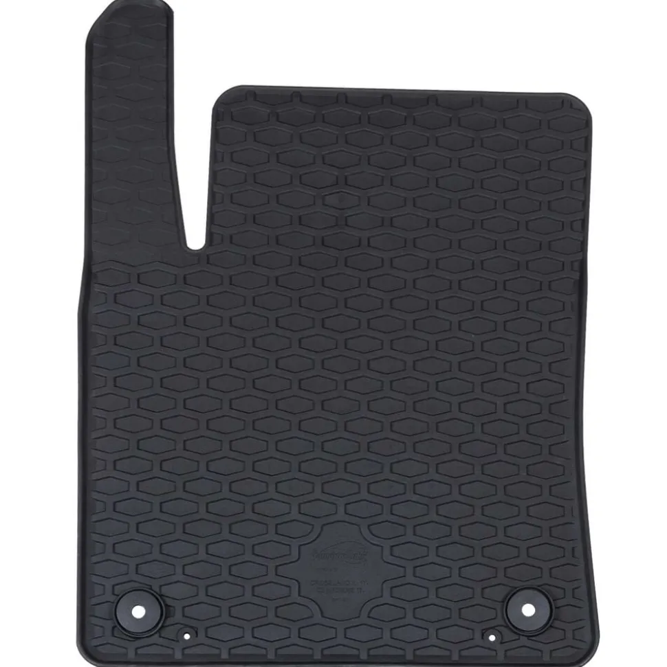vidaXL Autobodemmat 4 pcs Zwart Rubber