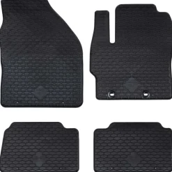 vidaXL Autobodemmat 4 pcs Zwart Geschikt voor Toyota YARIS 2020-