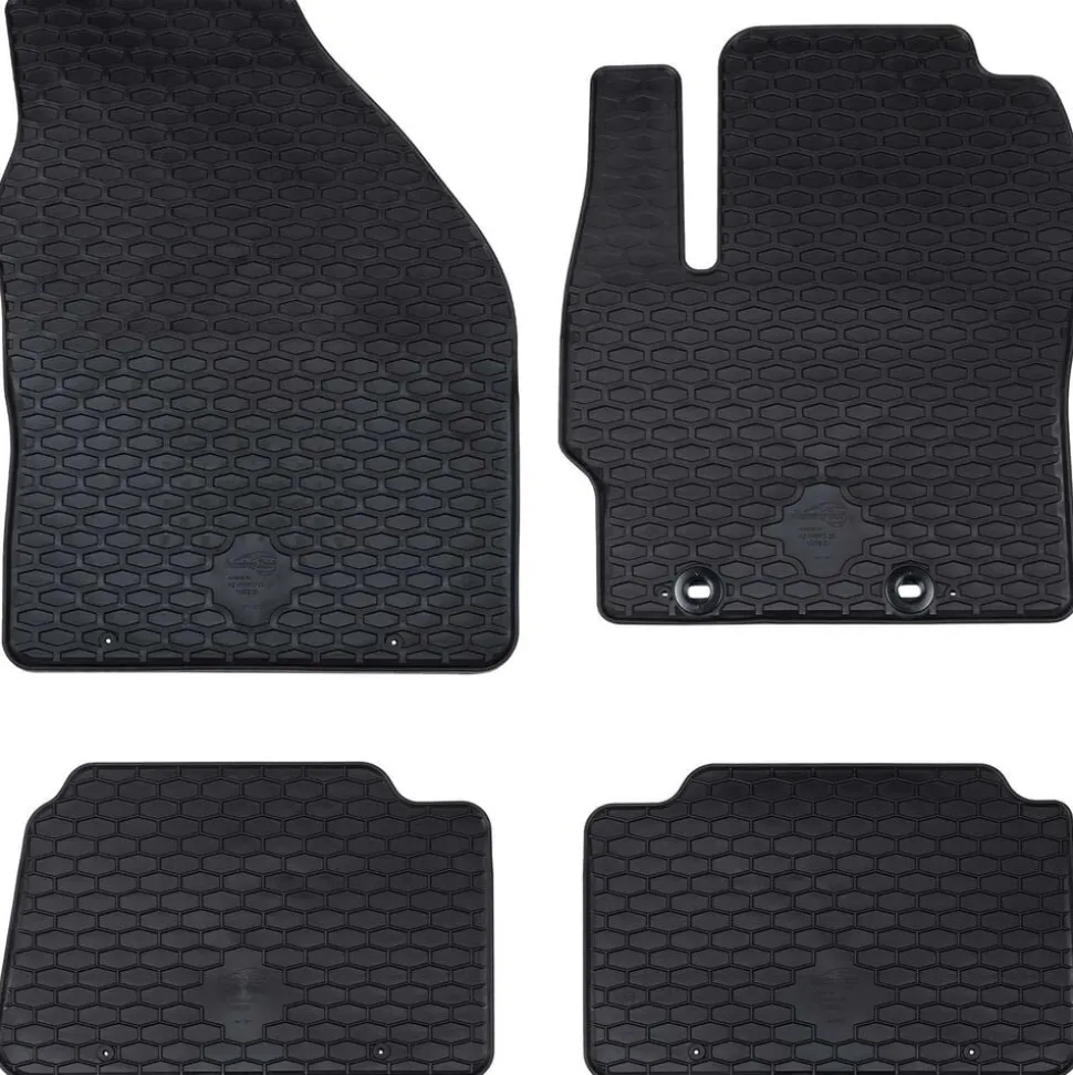 vidaXL Autobodemmat 4 pcs Zwart Geschikt voor Toyota YARIS 2020-