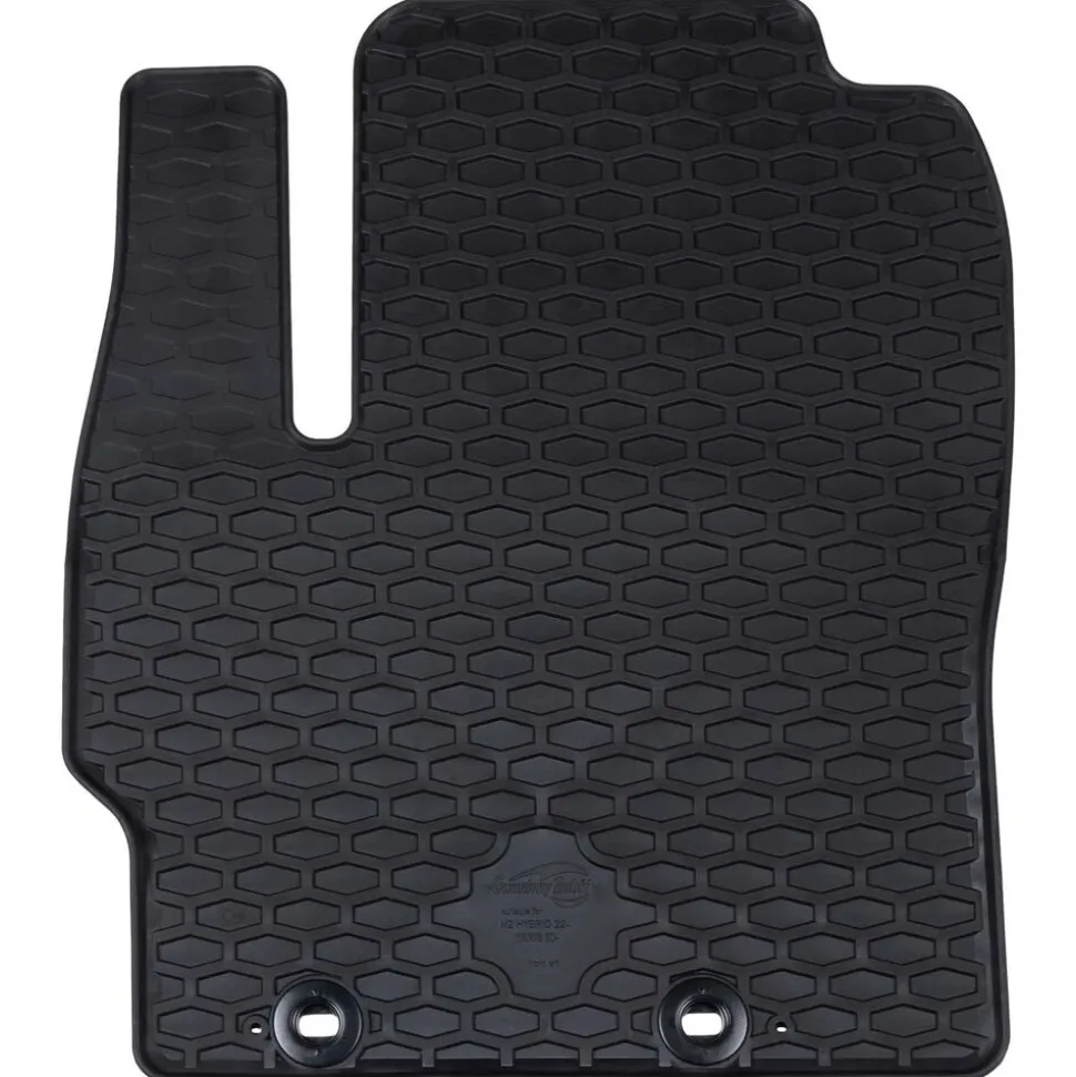 vidaXL Autobodemmat 4 pcs Zwart Geschikt voor Toyota YARIS 2020-
