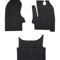 vidaXL Autobodemmat 3 pcs Zwart Geschikt voor Iveco DAILY 2014- Rubber