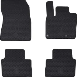 vidaXL Autobodemmat 4 pcs Zwart Geschikt voor Nissan QASHQAI 2021-