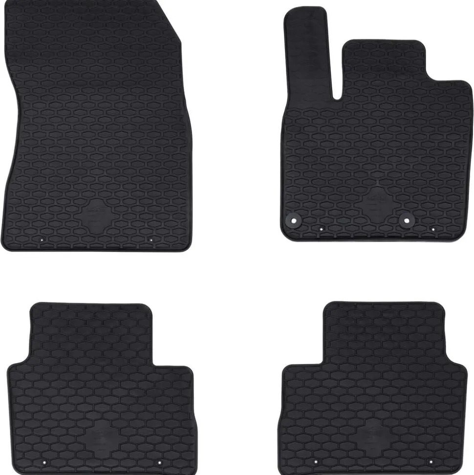 vidaXL Autobodemmat 4 pcs Zwart Geschikt voor Nissan QASHQAI 2021-
